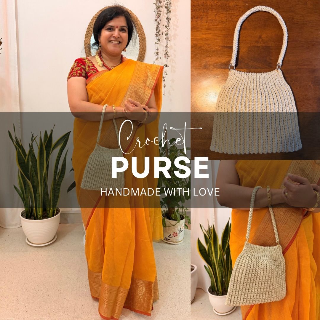 Handmade crochet bag by Loomé by Shilpa, Al Ain UAE.