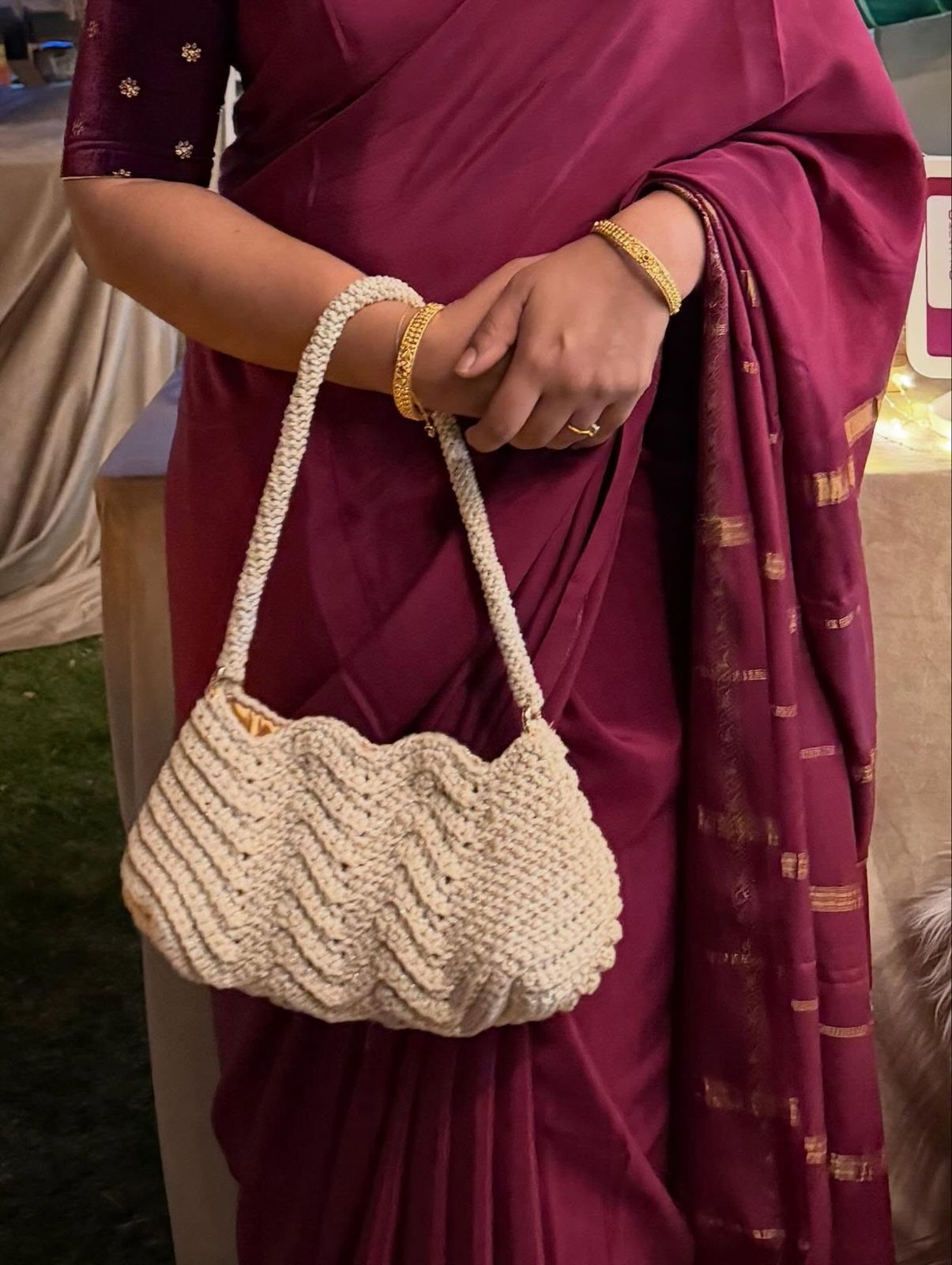 Handmade crochet bag by Loomé by Shilpa, Al Ain UAE.