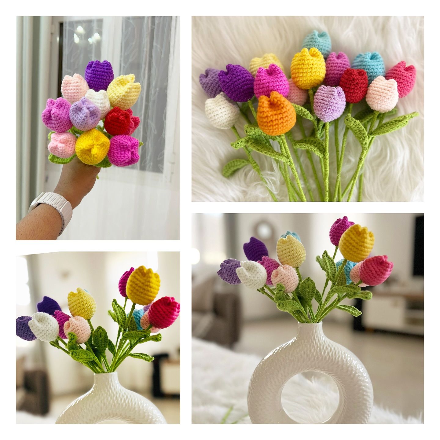 Handmade crochet flower piece by Loomé by Shilpa, Al Ain UAE.